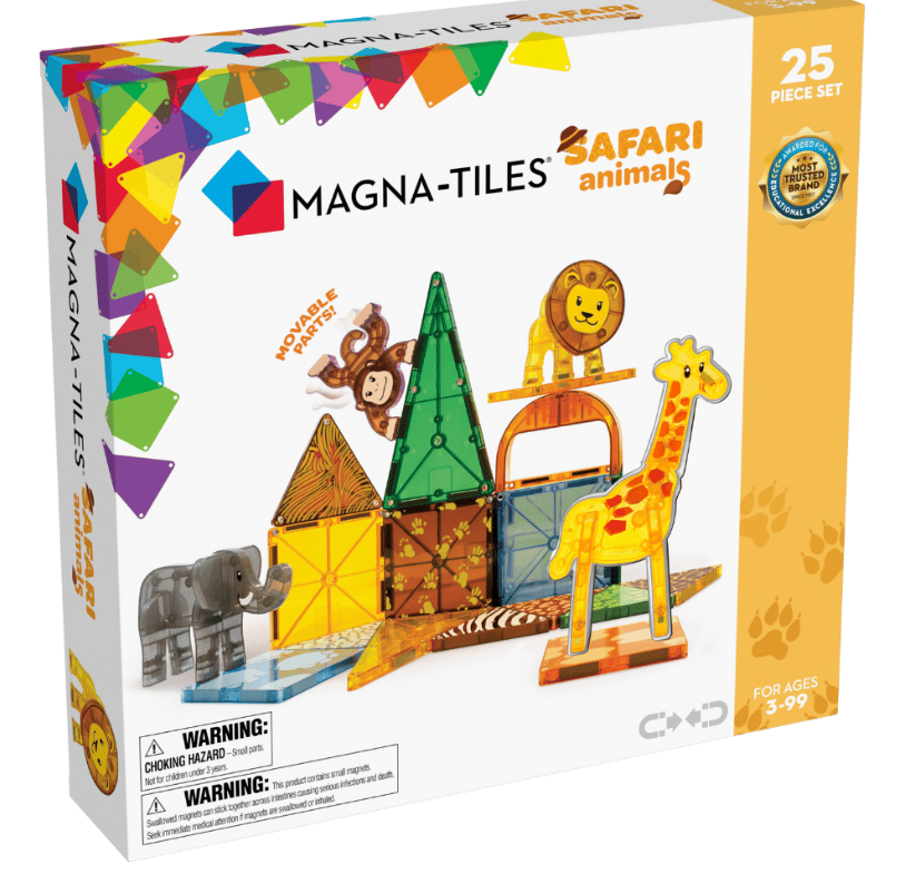 マグネットセット マグナタイル サファリ・アニマルズ 25ピース マグネットセット | 68travel